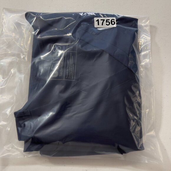 FIGS Technical Collection Catarina One-Pocket Scrub Top Women’s Size S Navy Blue - Picture 8 of 8